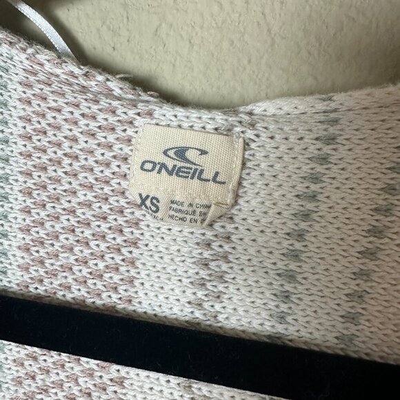 O'NEILL Bonfire Beach Hoodie Striped Pullover Knit Sweater Size XS - Picture 6 of 10